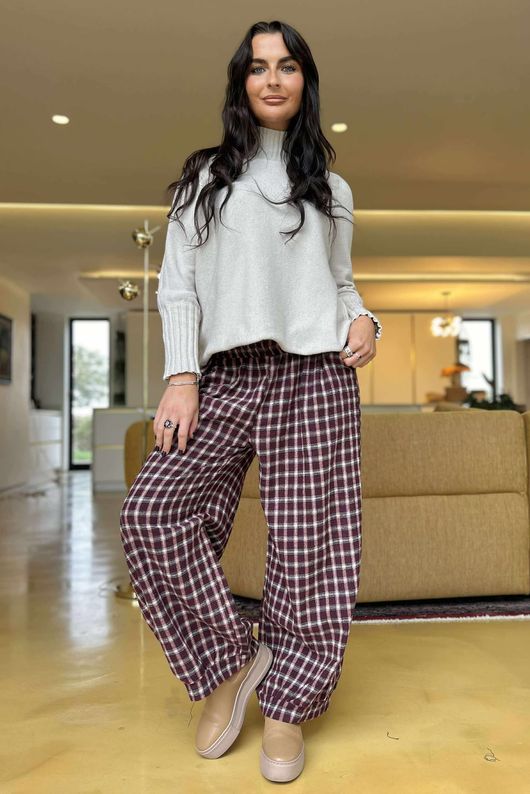Fergus Demi Bloom Pant Burgundy